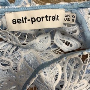 Self-Portrait Lily 3-D lace mini dress *brand new*